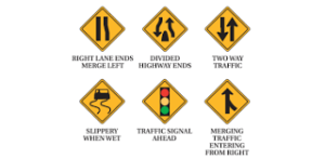 street signs practice test